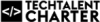 Logo of Tech Talent Charter with the symbol of HTML brackets.