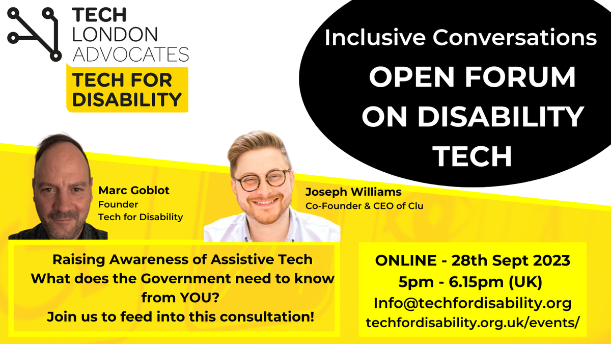 Open Forum: Raising the Profile of Disability Tech